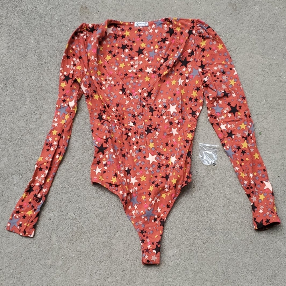 RELISTED Intimately Free People starry bodysuit - Picture 2 of 5